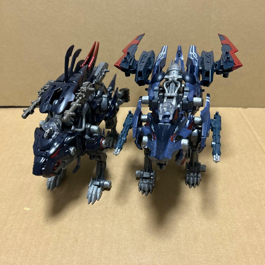 ゾイドワイルドゼロ ファングタイガー改 ハンターウルフ改 組み立て済み品セット