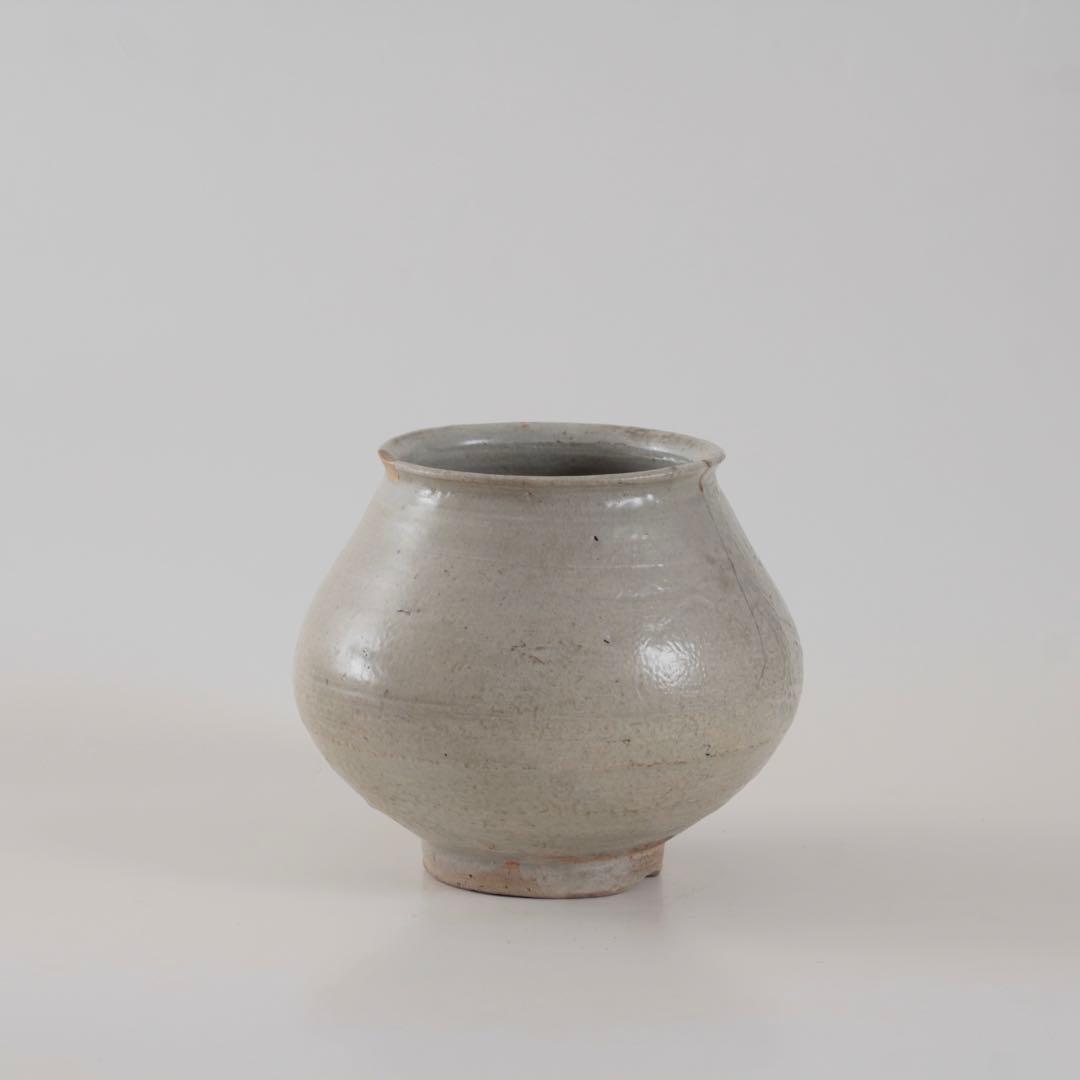 李朝 堅手 塩笥壷 朝鮮美術 古美術 古道具 李朝白磁 アンティーク