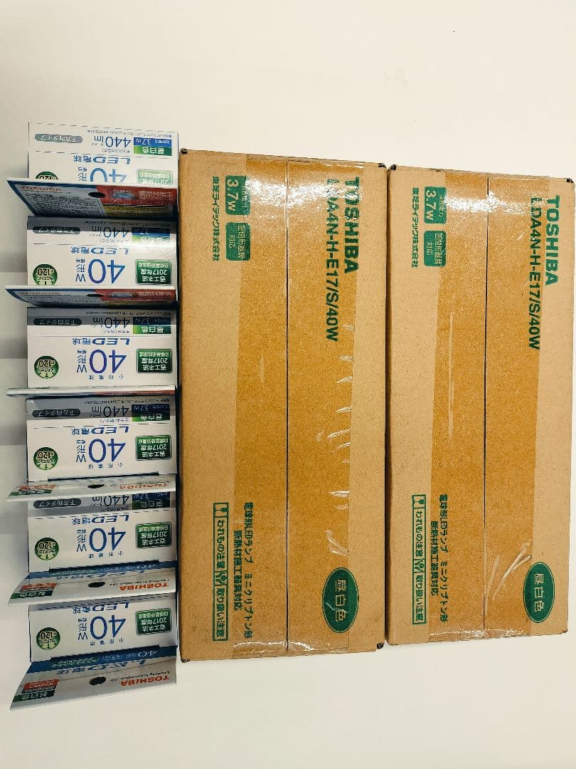 東芝 LED電球 E17型 40W相当　昼白色　26 個セット