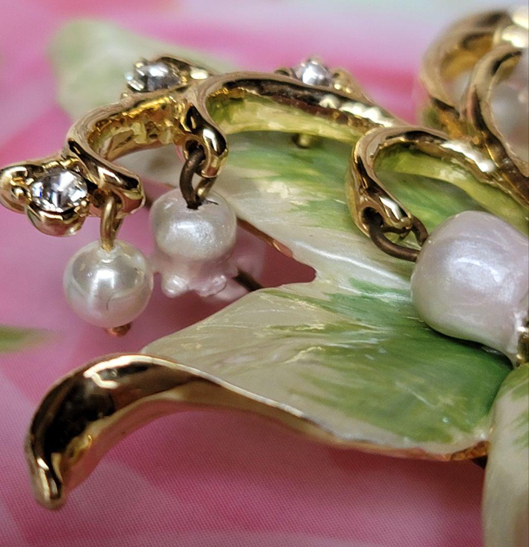 ヴァンドームブティック　ブローチ　スズラン　すずらん　鈴蘭