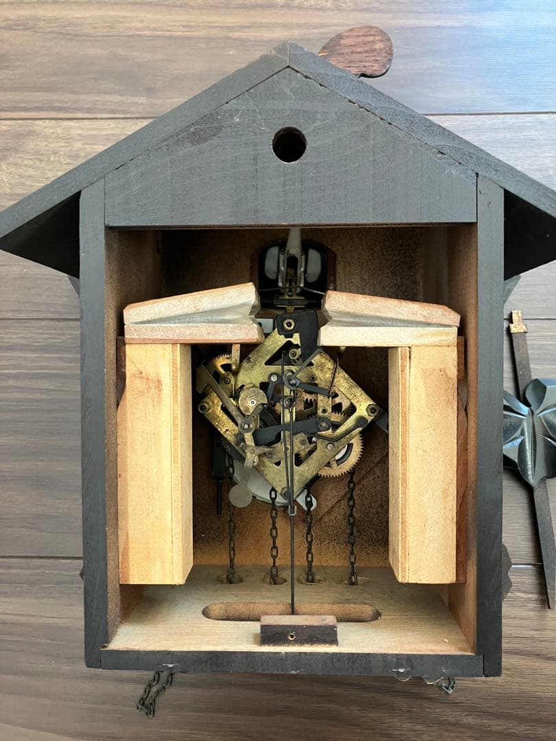 ケ*ン様 鳩時計　分錘式　ミケン時計工業　動作確認済み　ジャンク