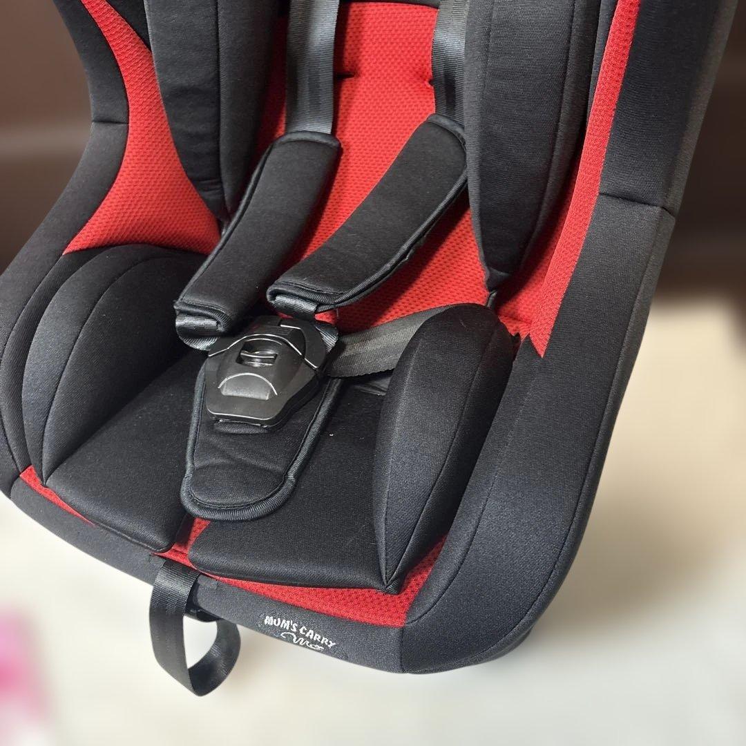 【美品】マムズキャリー　レジェ　ブラックレッド　説明書付き　新生児対応