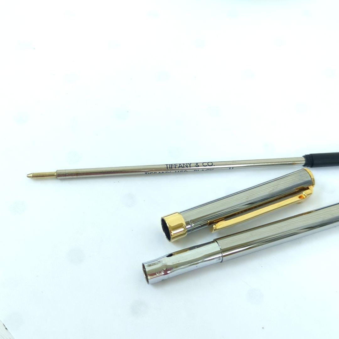 ティファニー Tクリップ ボールペン グレー ゴールドカラーアメリカ製