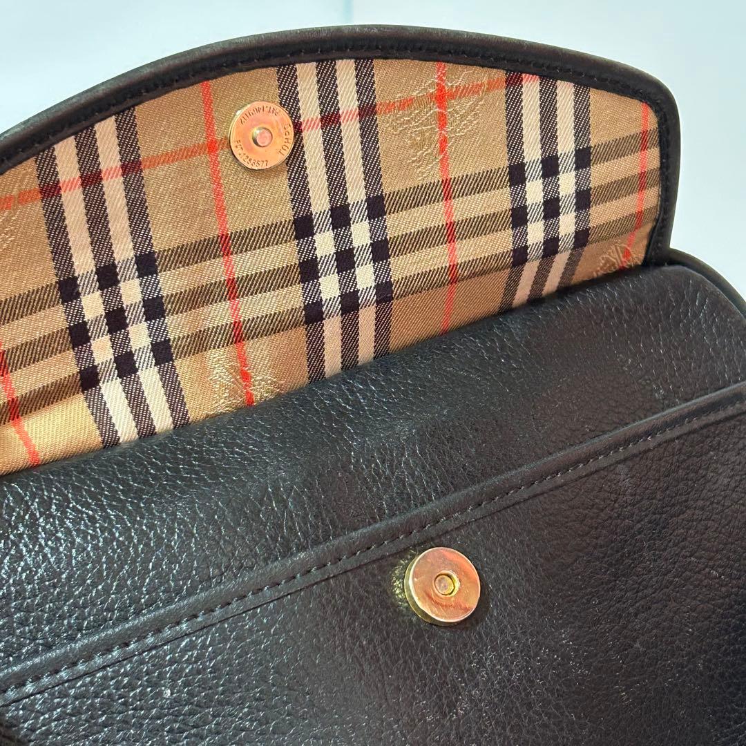 Burberrys バーバリーズ ショルダーバッグ ブラック レザー レディース