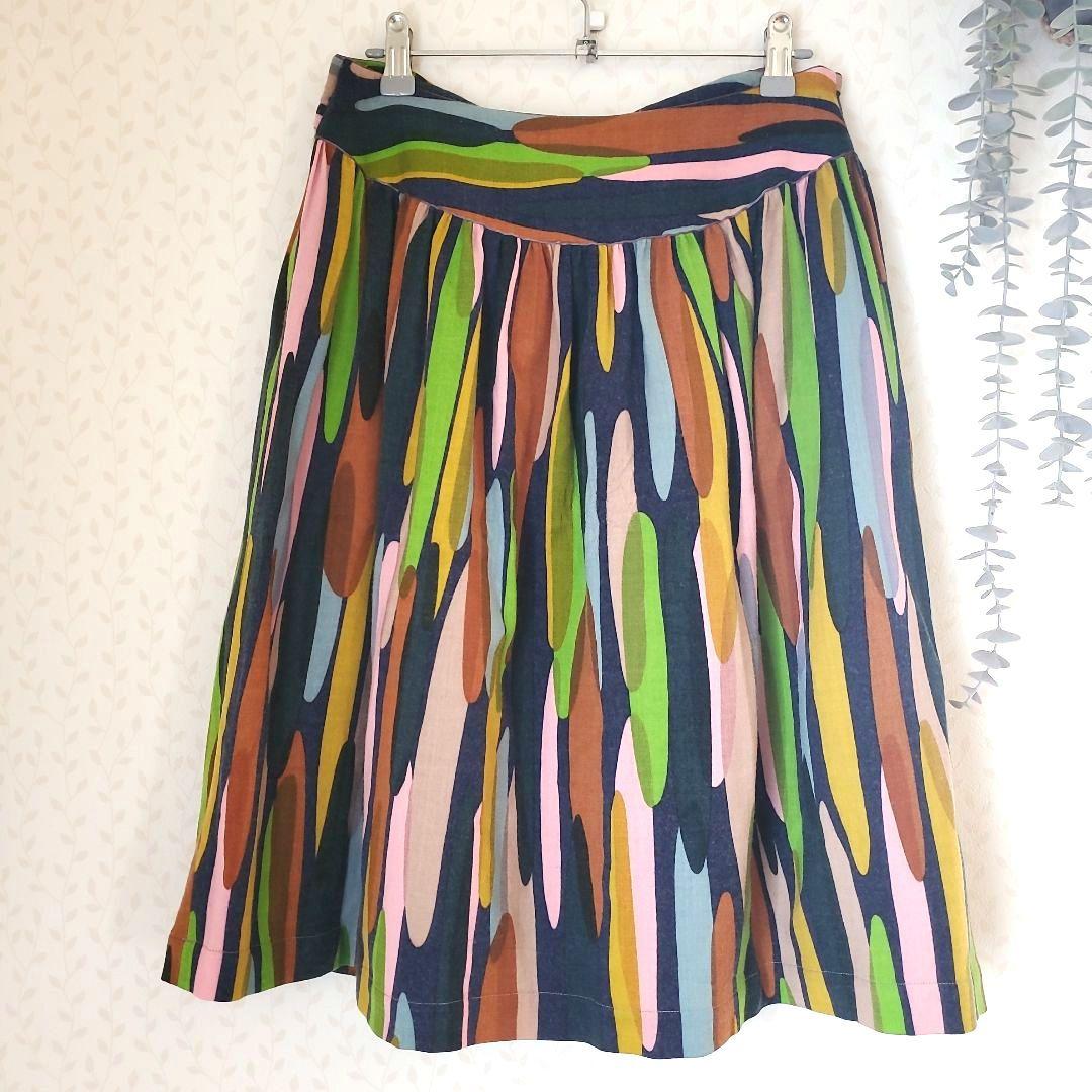 専用　minaperhonen ミナペルホネン 総柄　スカート　フレア　ウール