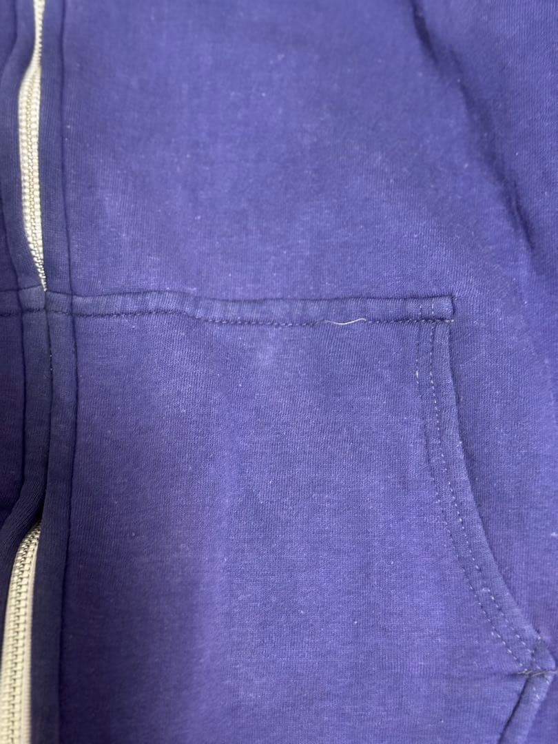 80s BIG YANK ダブルフェイス　ジップアップパーカー　XL ナス紺