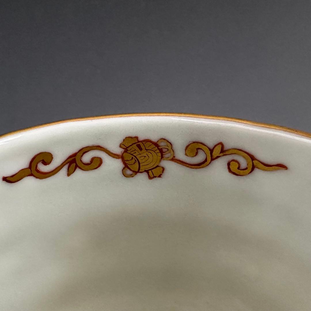 茶道具　金襴手　鳳凰絵　茶碗　林淡幽　共箱　京焼　薄茶　抹茶　茶盌　茶会　初釜