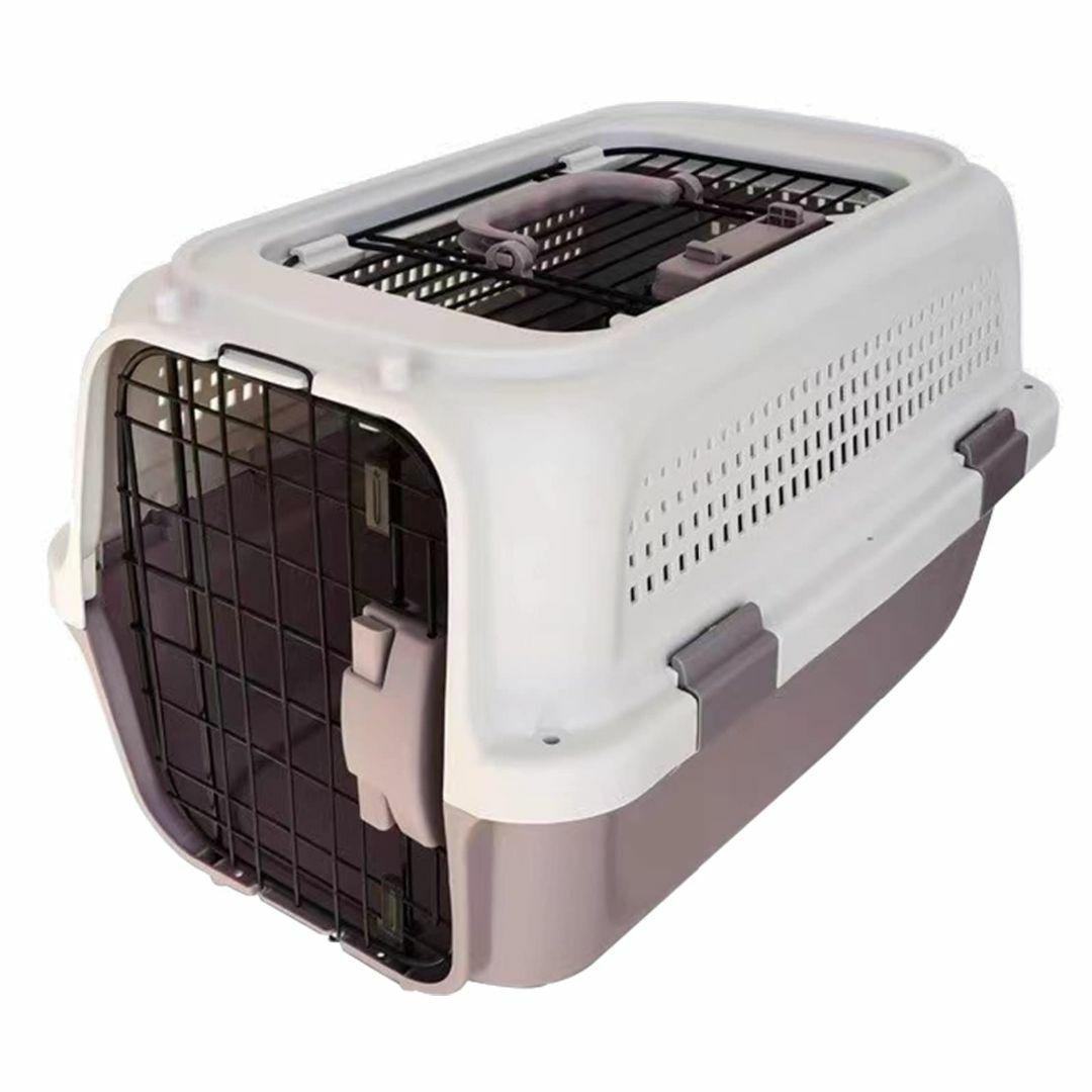 中型キャリーバッグ ホワイト/グレー