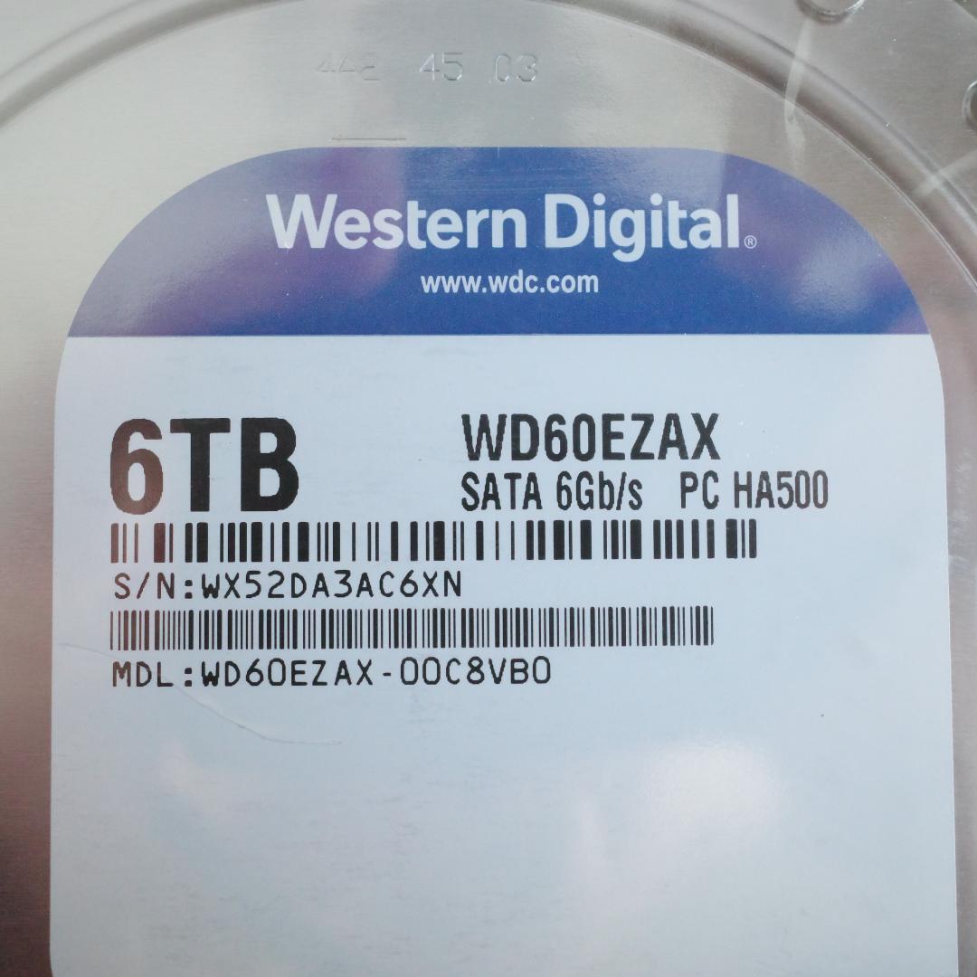 【6TB・新品未使用】WD Blue 3.5インチ HDD ウエスタンデジタル