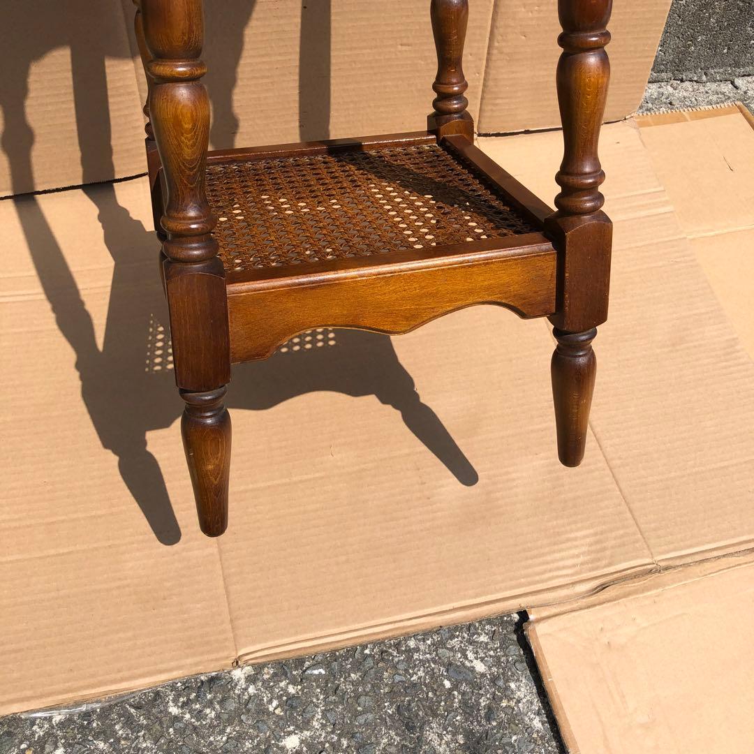 オールドカリモク アンティーク コロニアル 電話台 カリモクサイドテーブル美品