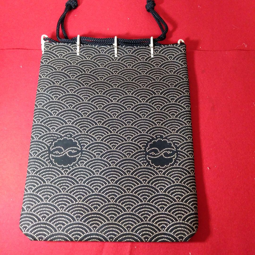 甲州印伝　巾着袋、合切袋