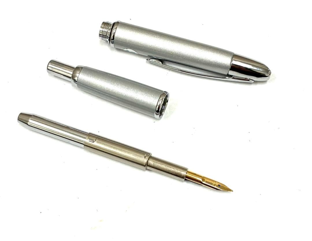 25O12-007 美品 パイロット 万年筆 ボールペンセット ペン先 金 箱付