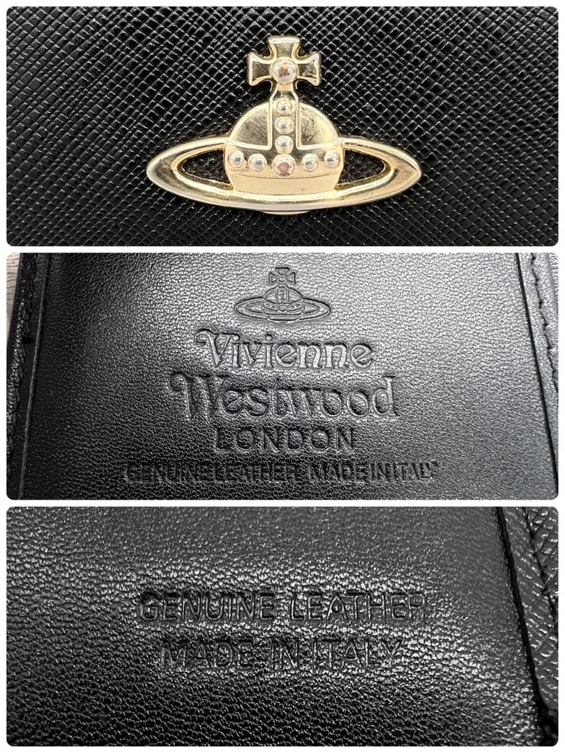 【人気✨】 ヴィヴィアン 二つ折り財布 がま口 オーブ ブラック 黒