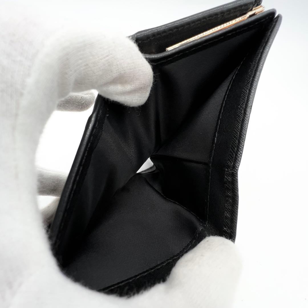 【人気✨】 ヴィヴィアン 二つ折り財布 がま口 オーブ ブラック 黒