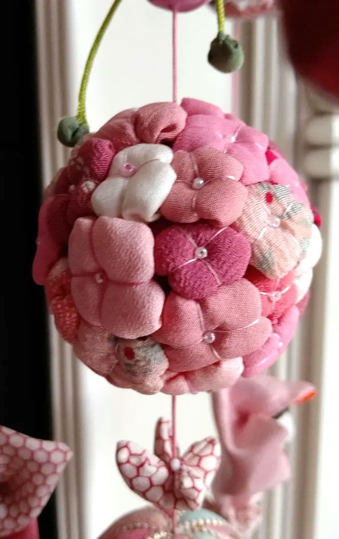 吊るし飾り　吊るし雛　ちりめん細工　ハンドメイド　ひな祭り