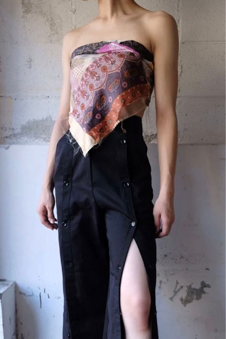 【新品未使用】malion vintage パッチワークスカーフ