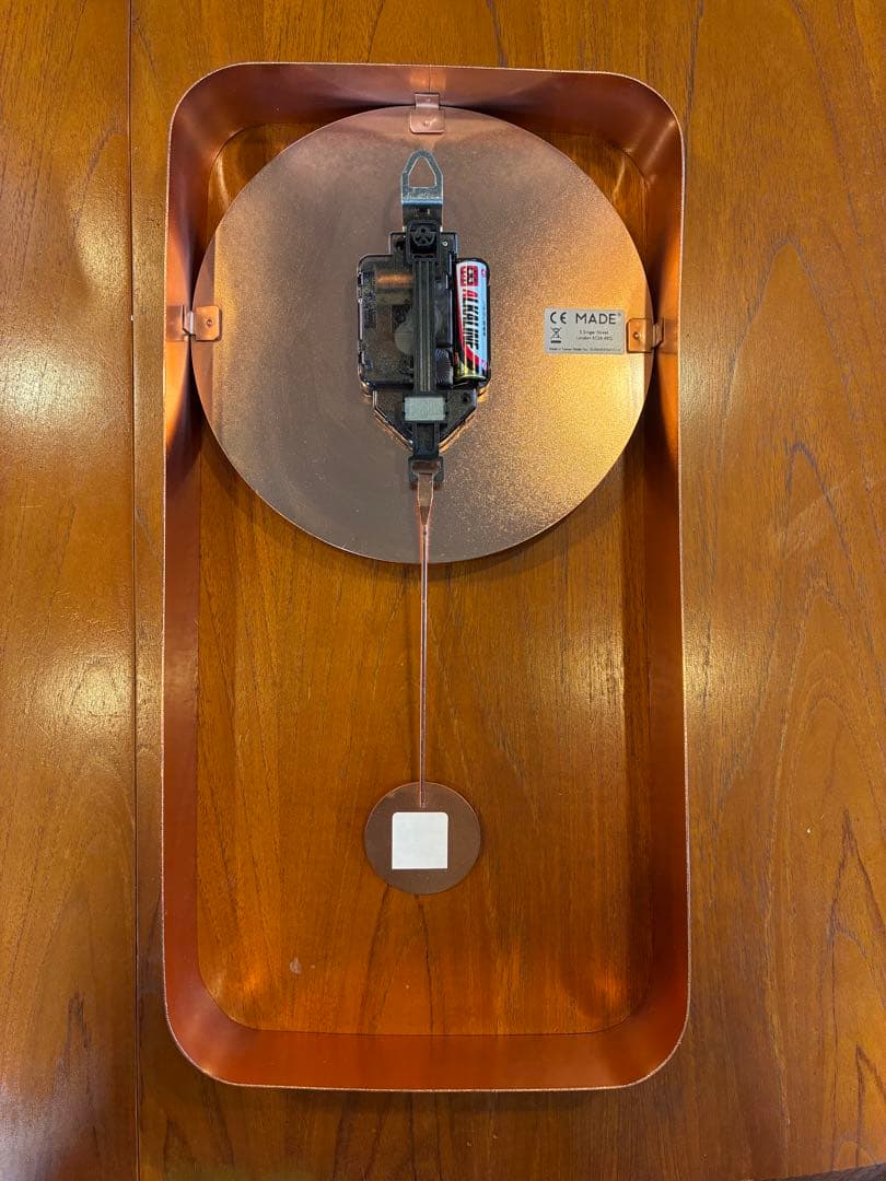 【希少⭐︎美品】ロンドン発　MADE ブランド 振り子　掛け時計 コッパー