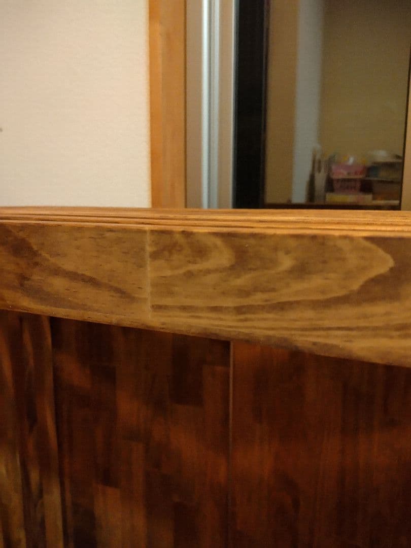 木製　ハンドメイド　オーダー　ワトコオイル　水槽台　アクアラック　ベンチシェルフ