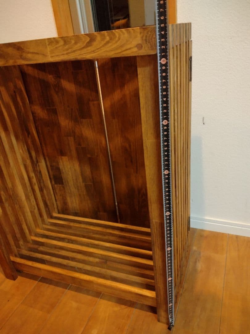 木製　ハンドメイド　オーダー　ワトコオイル　水槽台　アクアラック　ベンチシェルフ