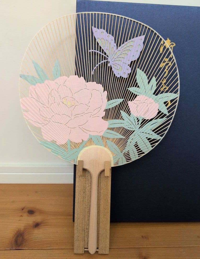 京うちわ 阿似波 特型両透うちわ【ヴァンクリーフ&アーペル】特別誂え　団扇