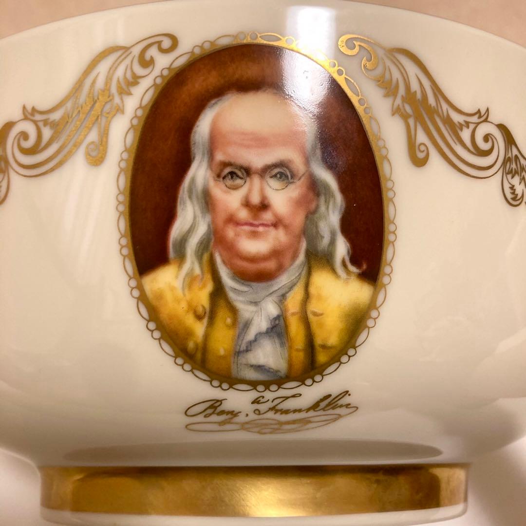 レノックス LENOX 24K 金彩 大統領などパトリオット５人の肖像