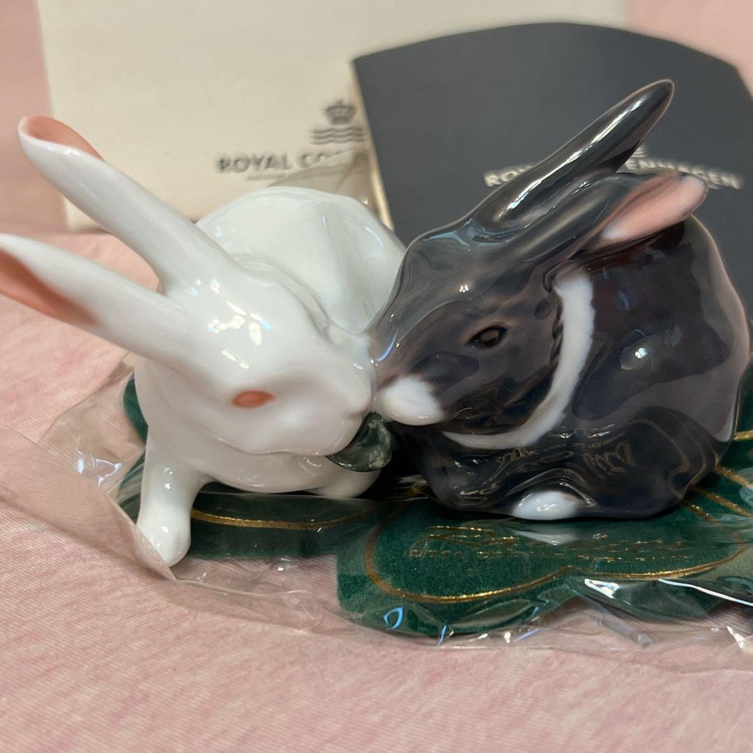 ロイヤルコペンハーゲン　フィギュリン2011 ペアうさぎ