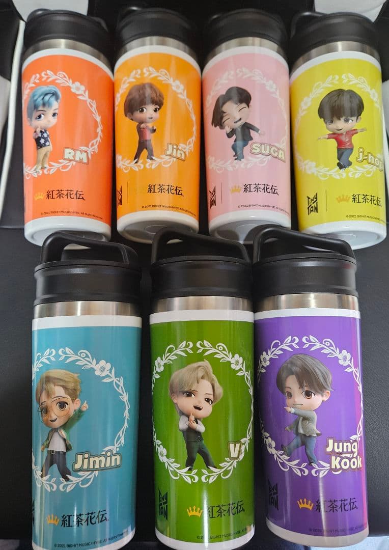BTS　tinytan　紅茶花伝　タンブラー　当選　コンプリート