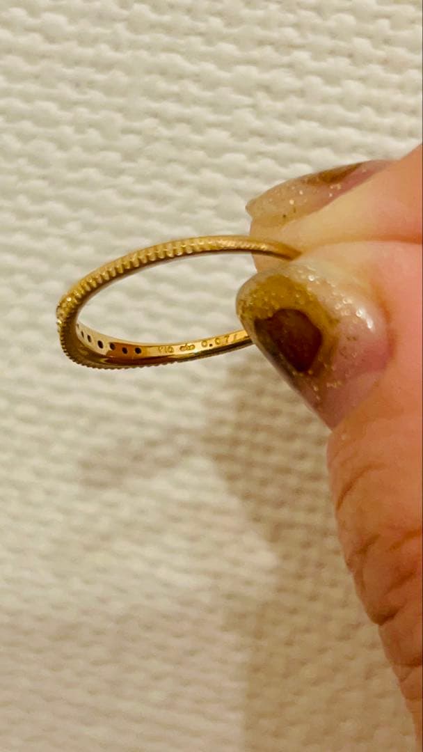 ete K10 リング　ダイヤ　9号