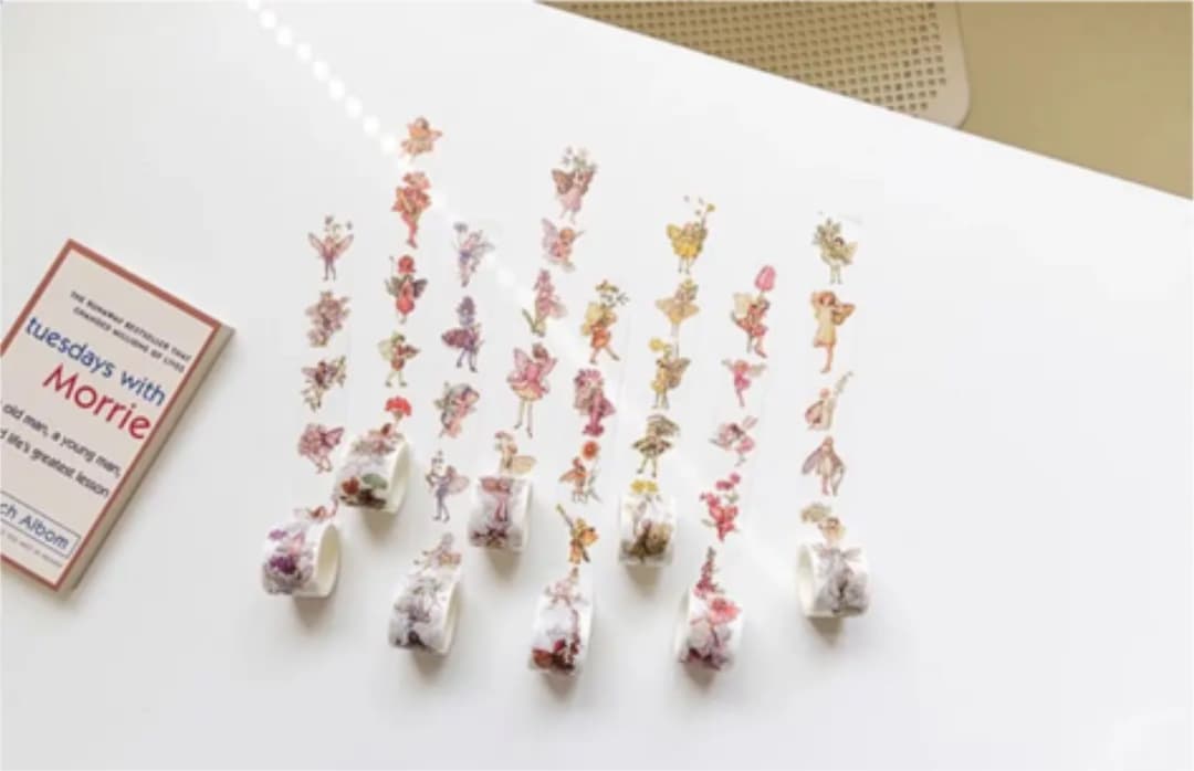 カラフル フェアリー マスキングテープ 8種類セット