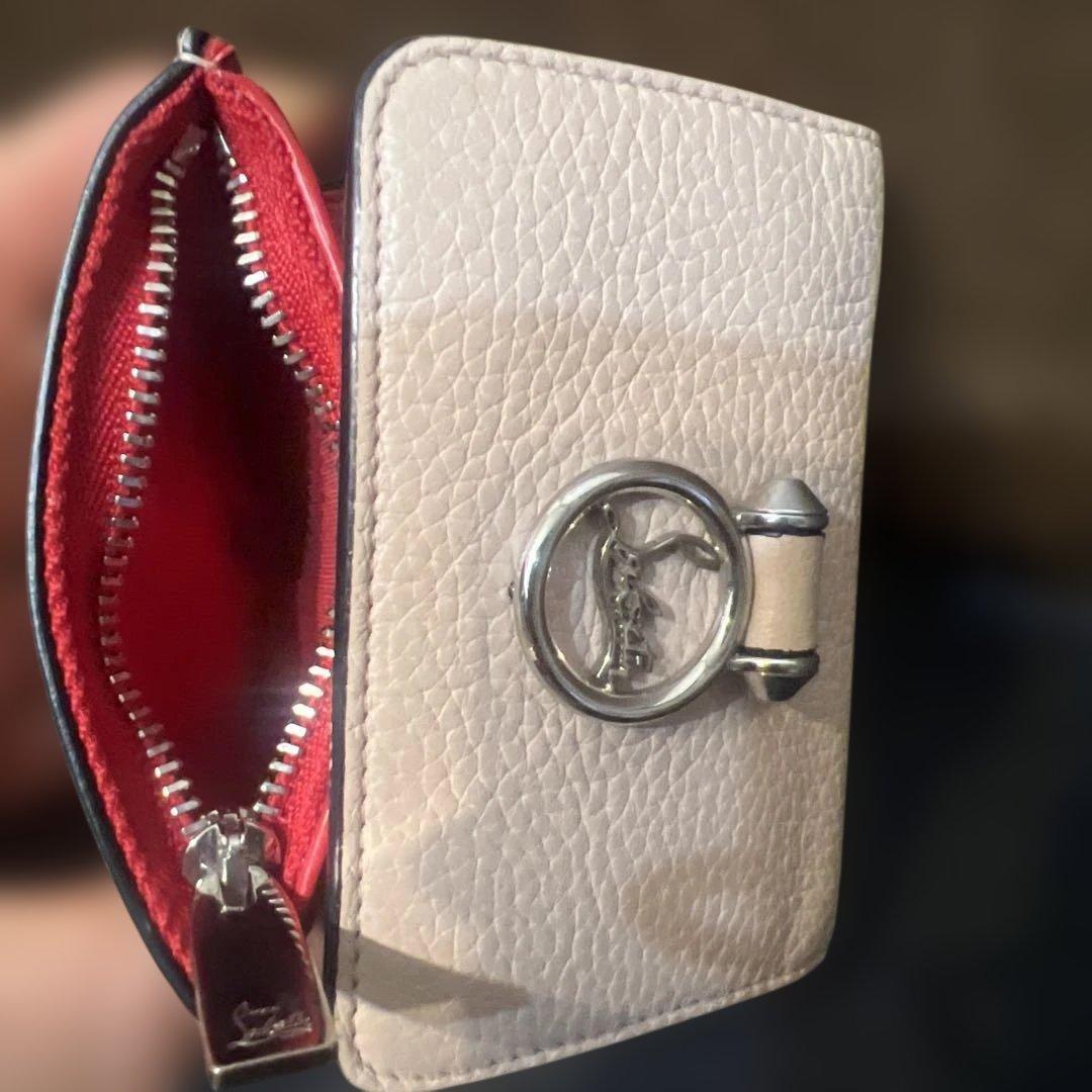 クリスチャンルブタン　三つ折りミニ財布