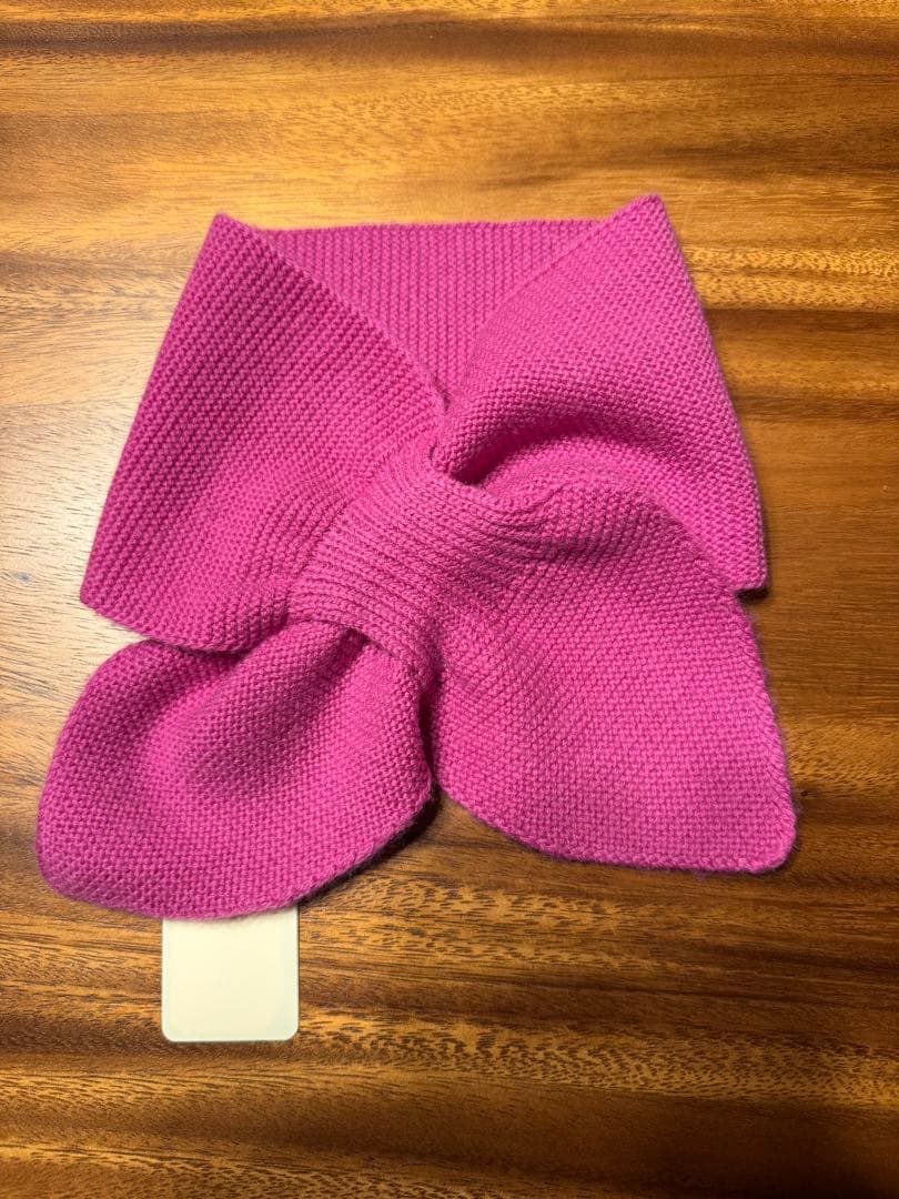 カシミヤ100%ビーニー　ポンポン付き、カシミヤヘッドバンド