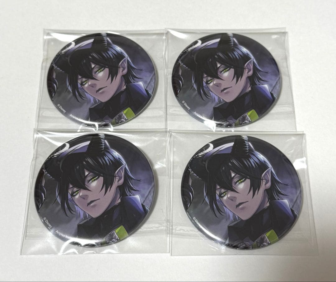 ツイステ 寮服 缶バッジ マレウス 4点