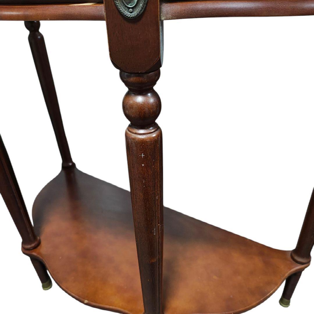 英国アンティーク コンソールテーブル/飾り台/花台/電話台 引き出し付き