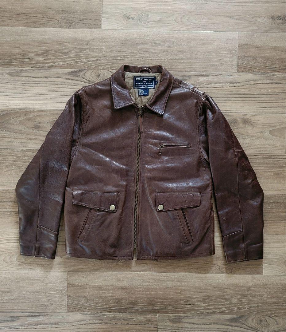 最終価格　RALPH LAUREN　ラルフローレン　レザー　ライダース　美品