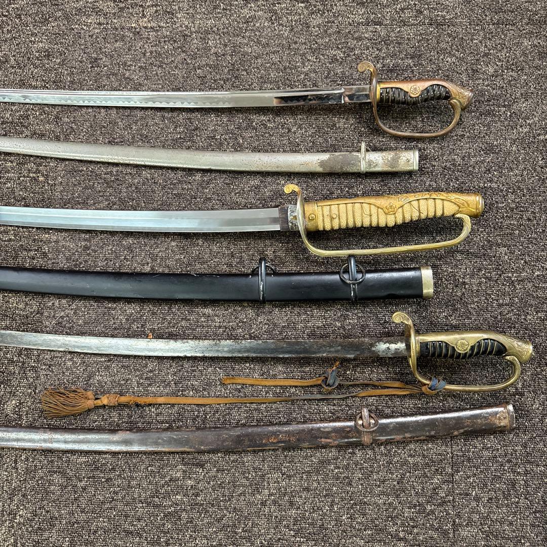日本軍 軍刀 拵え 模造刀 サーベル 4点まとめ売り