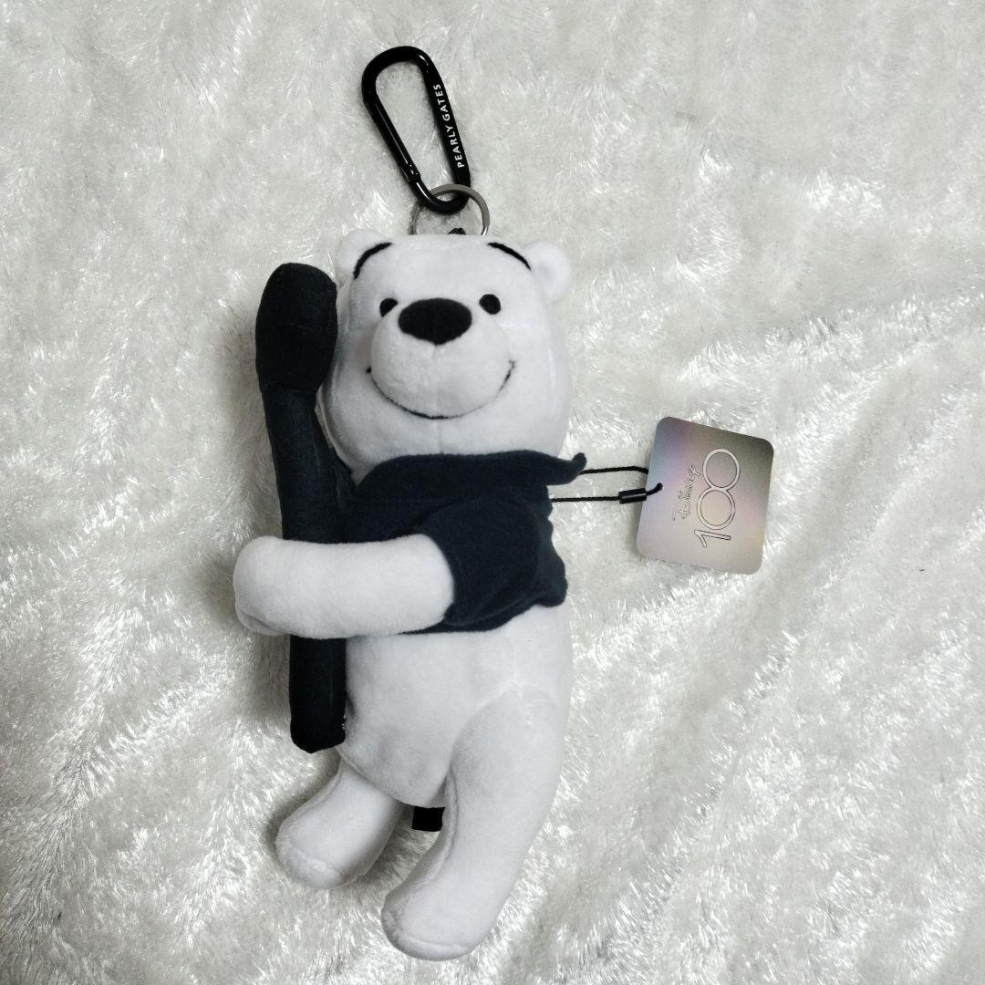 激レア新品タグ付きくまのプーさん ストラップ付きぬいぐるみボールポーチ