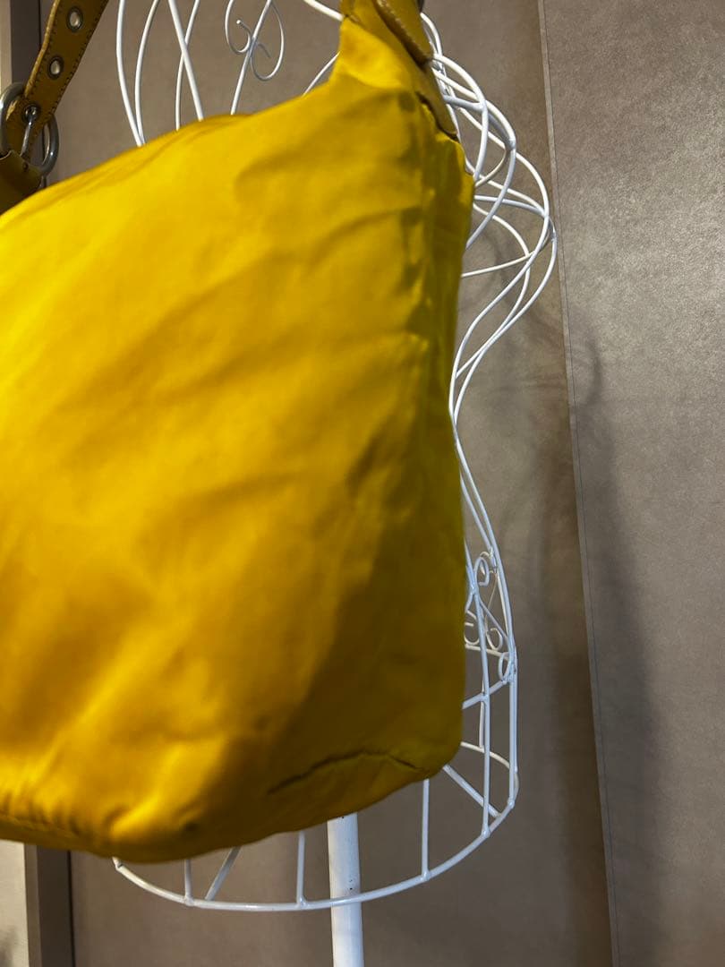PRADA◆ナイロン サフィアーノ ◆ワン ショルダー バック◆イエロー/403