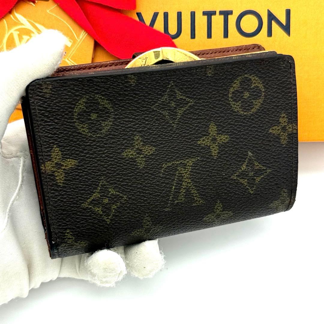 美品✨ルイヴィトン モノグラム ヴィエノワ がま口財布 コンパクト財布
