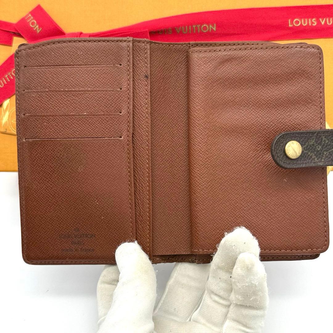 美品✨ルイヴィトン モノグラム ヴィエノワ がま口財布 コンパクト財布