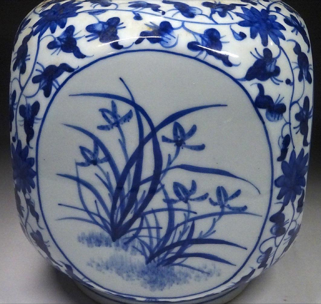 中国古玩 青花 染付 花瓶 2点 大明宣徳年製 含 唐物 t99147