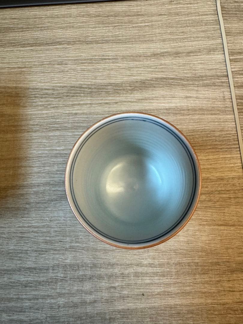 1507 清水焼　平安瑞光造　染付鳳凰　湯呑　未使用