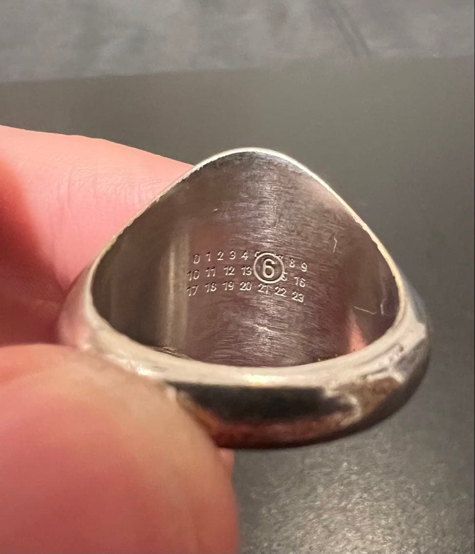 MM6 真鍮シグネットリング サイズ7 (18号)