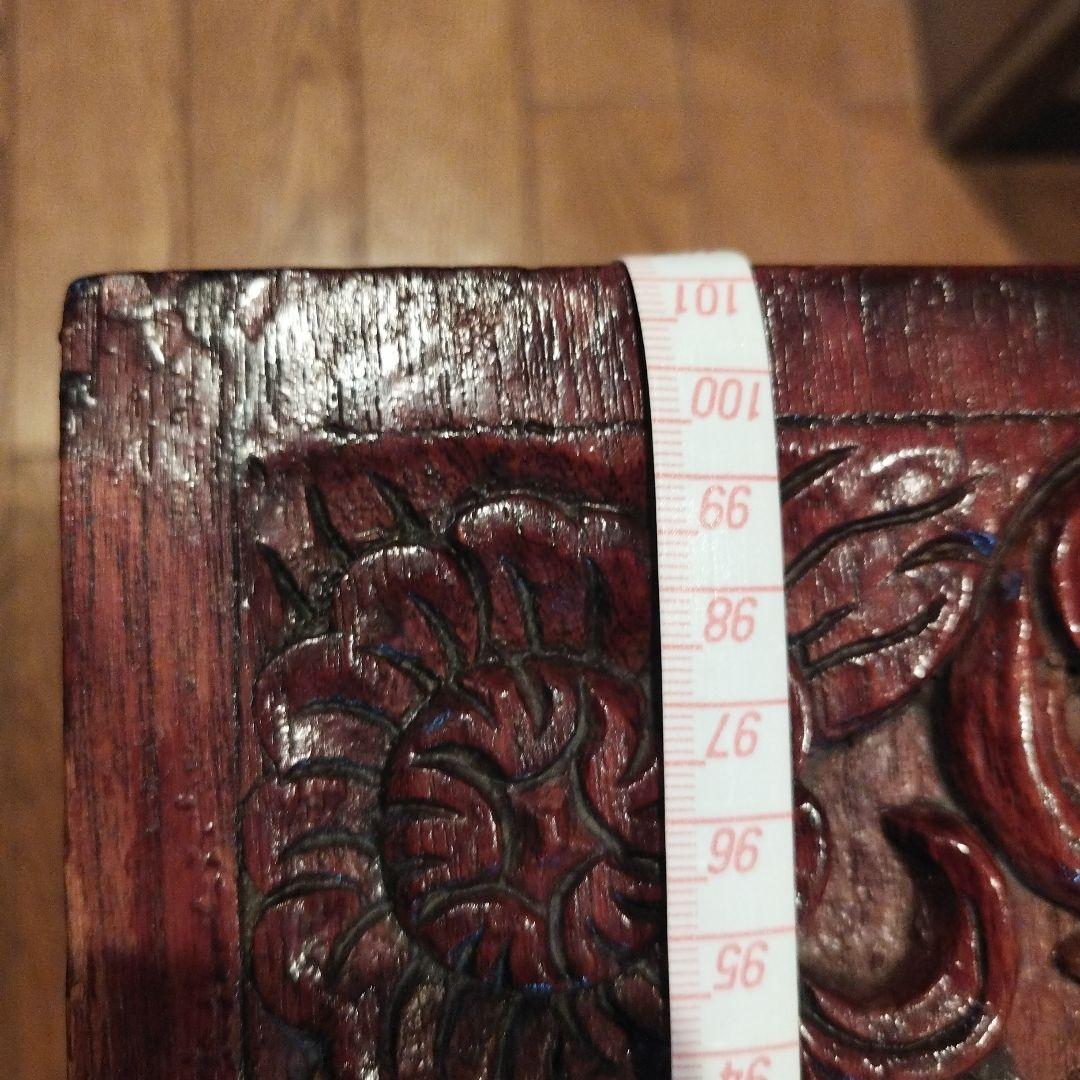 アンティーク家具　彫刻　机