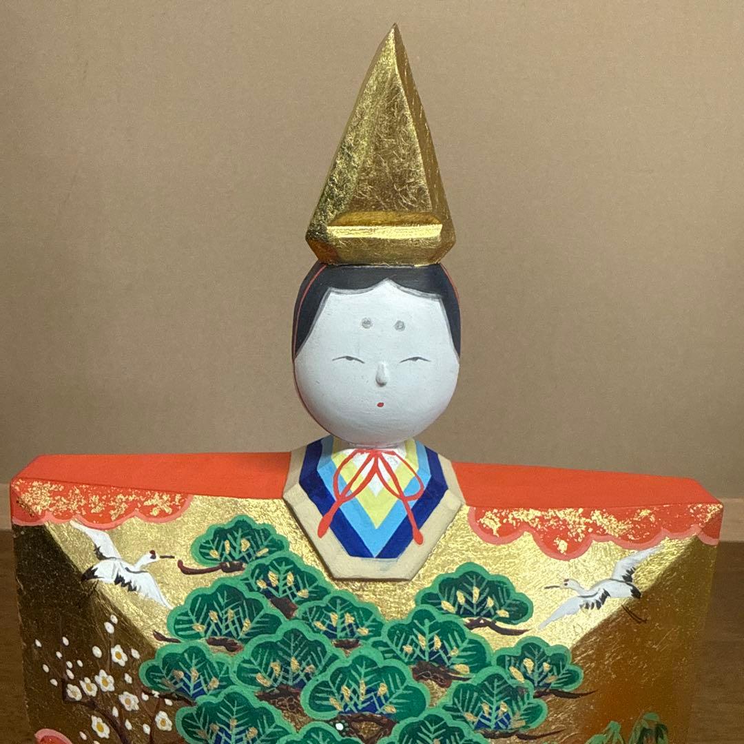 雛人形　一刀彫　清水俊明　古俊