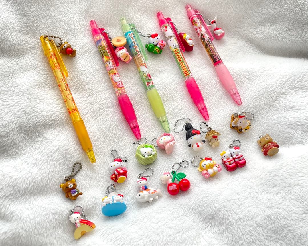 ハローキティ　リラックマ　ご当地　シャーペン　ボールペン　ストラップ　まとめ売り