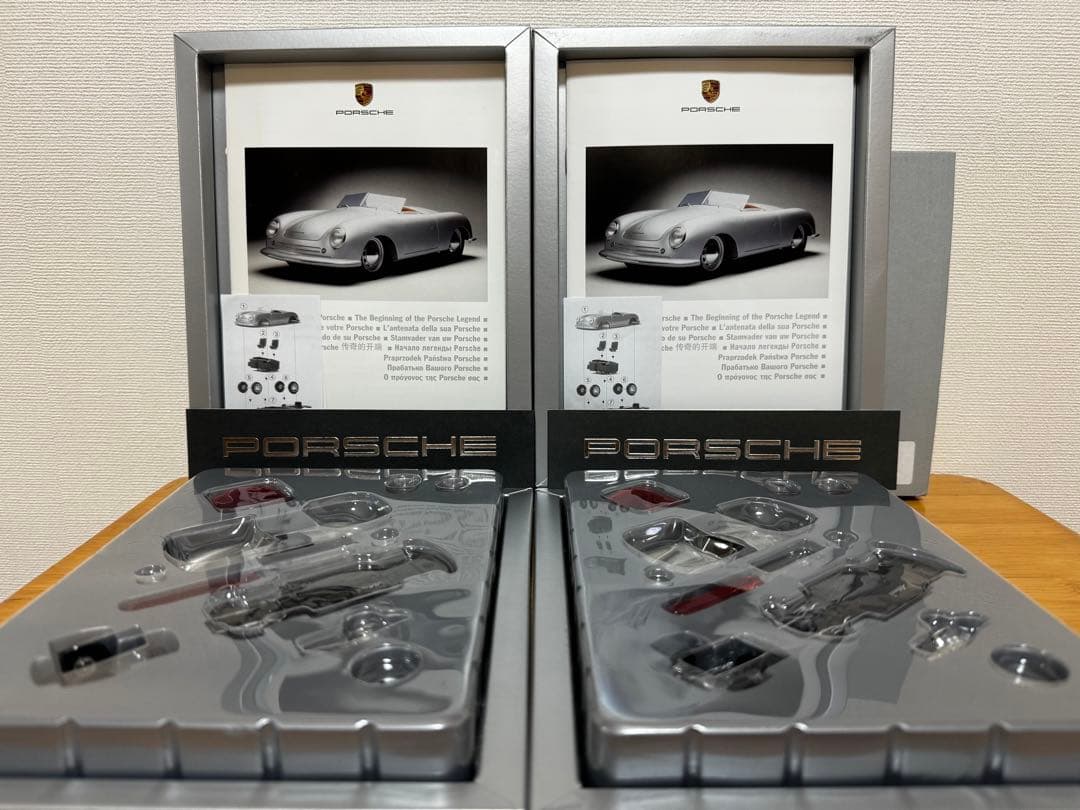 【Schuco】シュコーPorsche 356Silver 組立キット2台セット