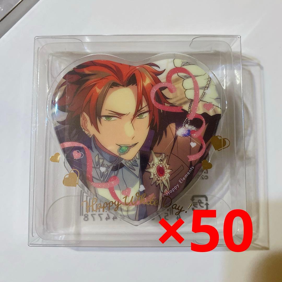 ②あんスタ ハート缶バッジ ハート缶 鬼龍紅郎 鬼龍 紅郎 ホワイトデー