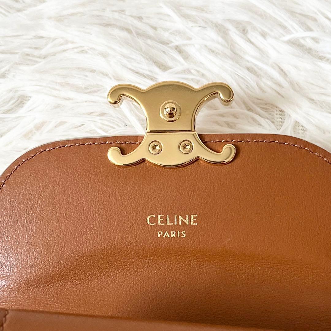 未使用✨CELINE セリーヌ トリオンフ スモールフォレット　三つ折り財布