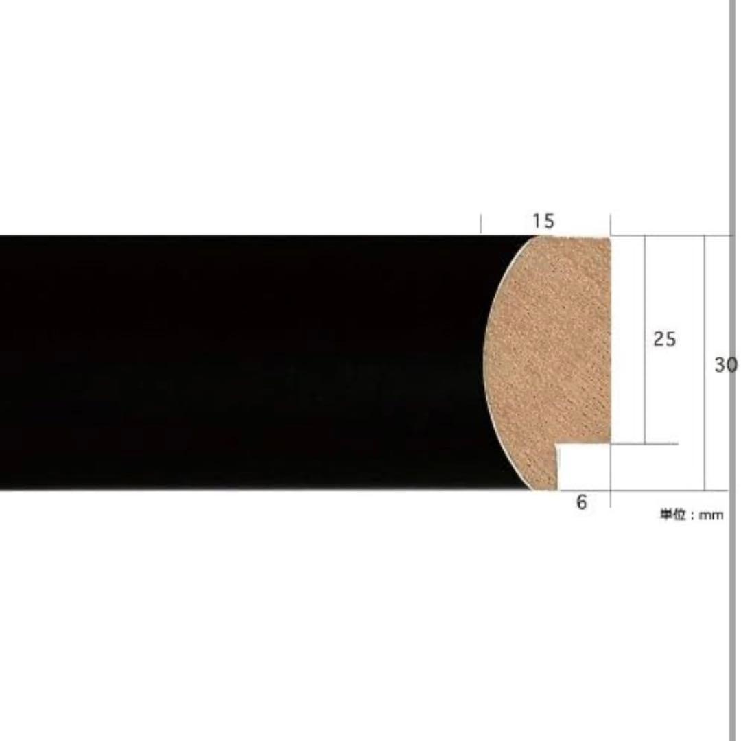 額装品 建築ポスター ル コルビジェ サヴォア邸 ウッドフレーム(ブラック)