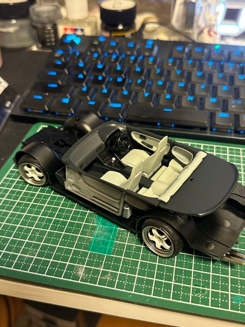 アオシマ　1/24 180sx 組み立て塗装済み　完成品